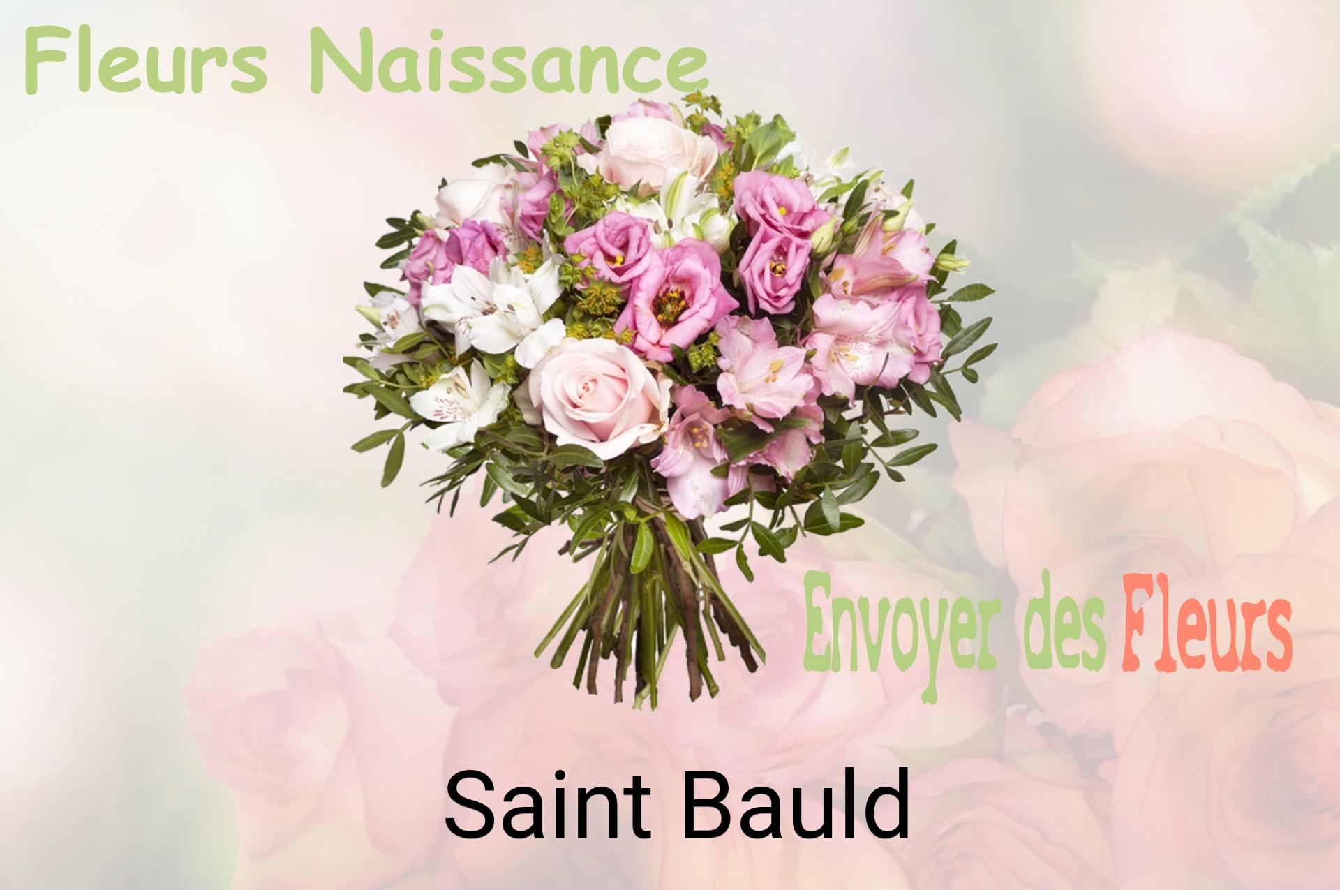 Bouquet de fleurs de naissance livré à Saint-Bauld